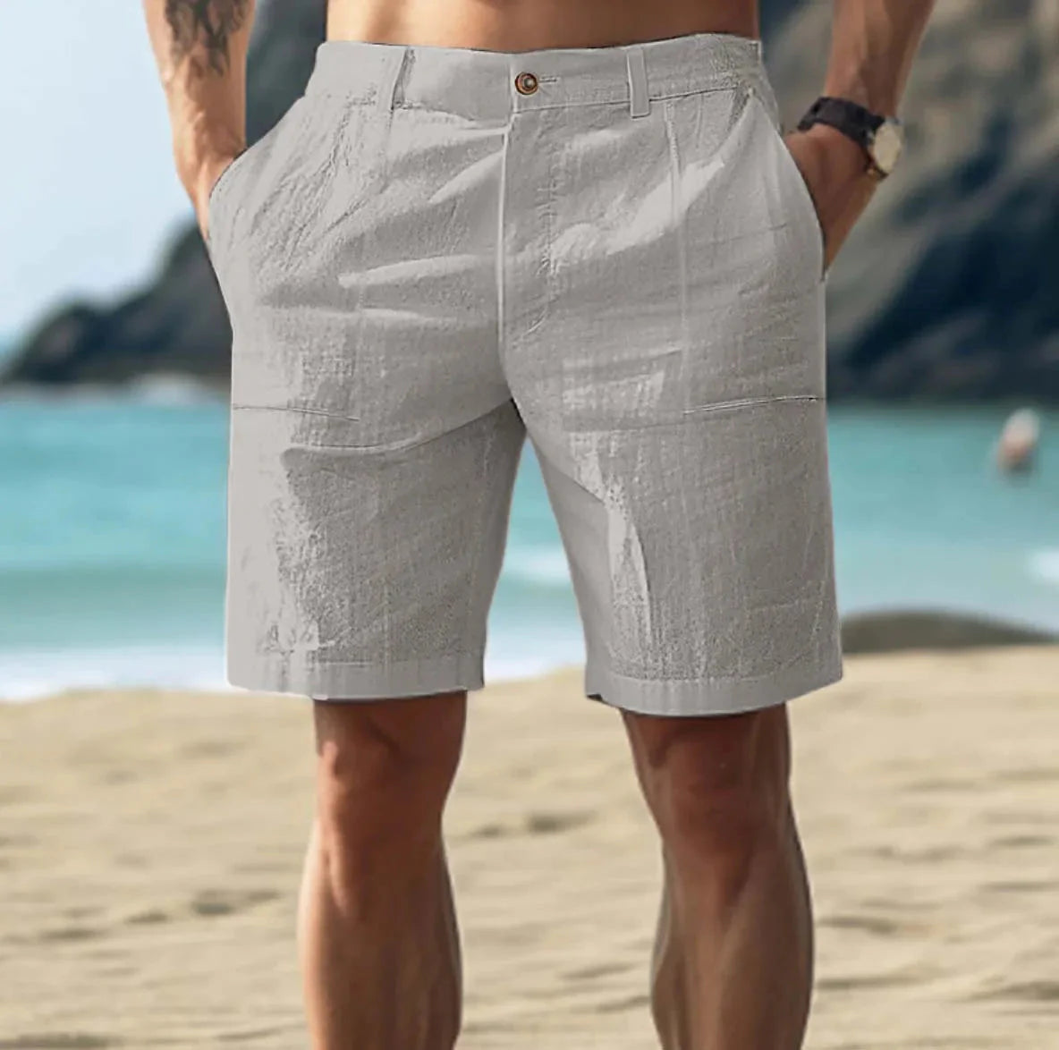 Leinen Shorts für Männer-HauteBerlin