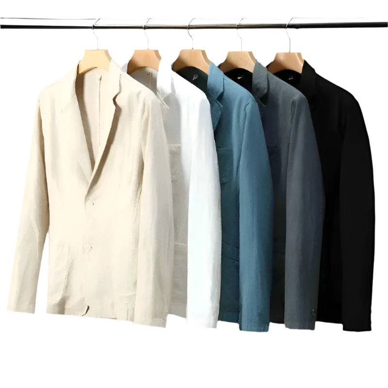 Leinenblazer – Lässiger einreihiger Sommerblazer für Männer-HauteBerlin
