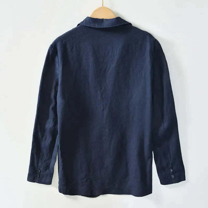 Leinenblazer – Leichte, lässige Einreiher-Blazerjacke für Herren-HauteBerlin
