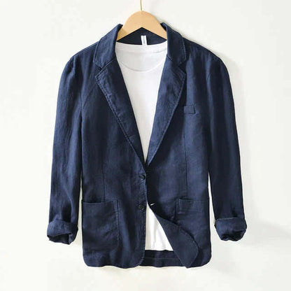 Leinenblazer – Leichte, lässige Einreiher-Blazerjacke für Herren-HauteBerlin