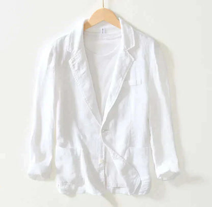 Leinenblazer – Leichte, lässige Einreiher-Blazerjacke für Herren-HauteBerlin