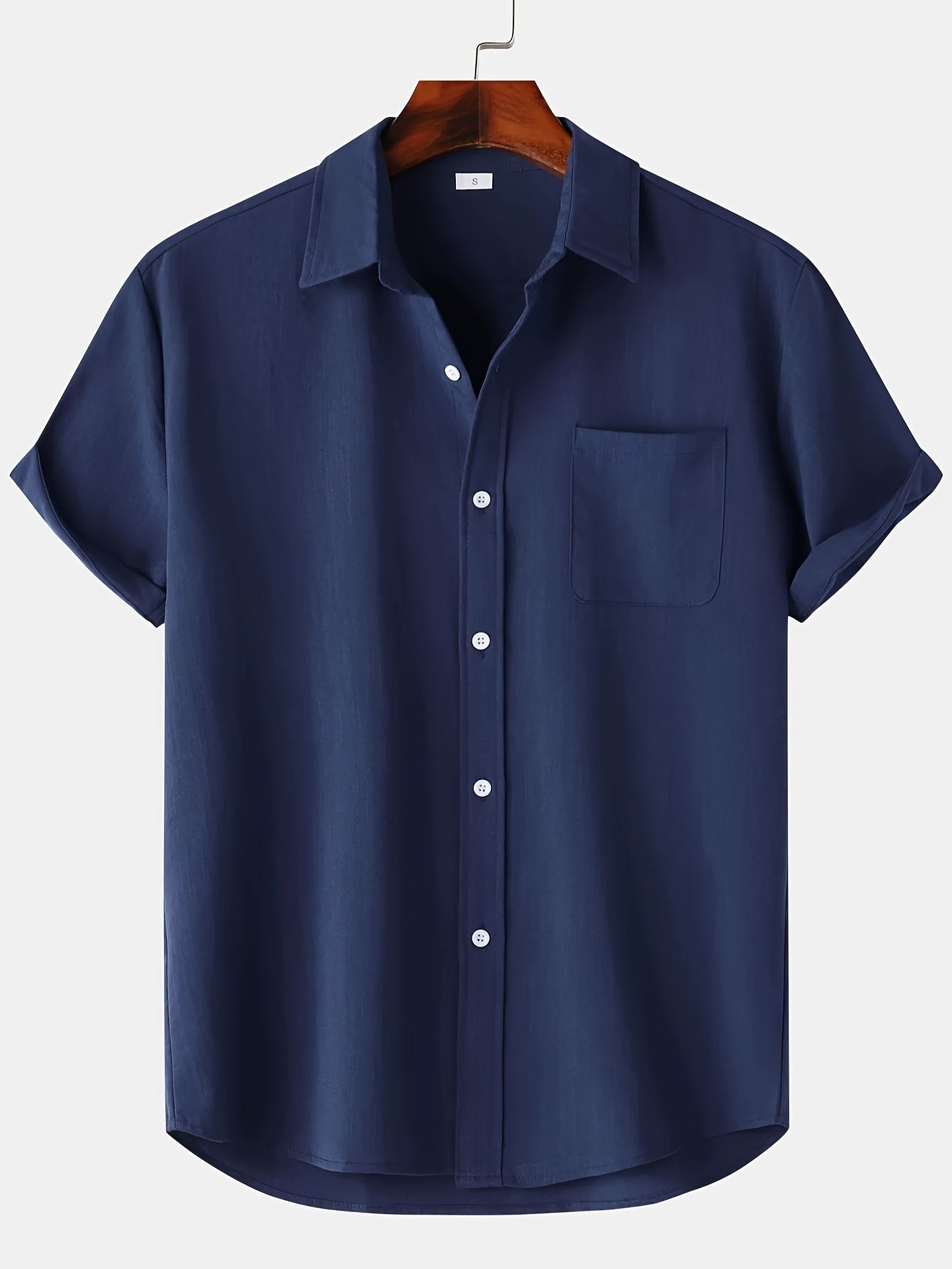 Leinenhemd - Kurzarm - Button-Up - Sommerhemd - Herrenhemden-HauteBerlin