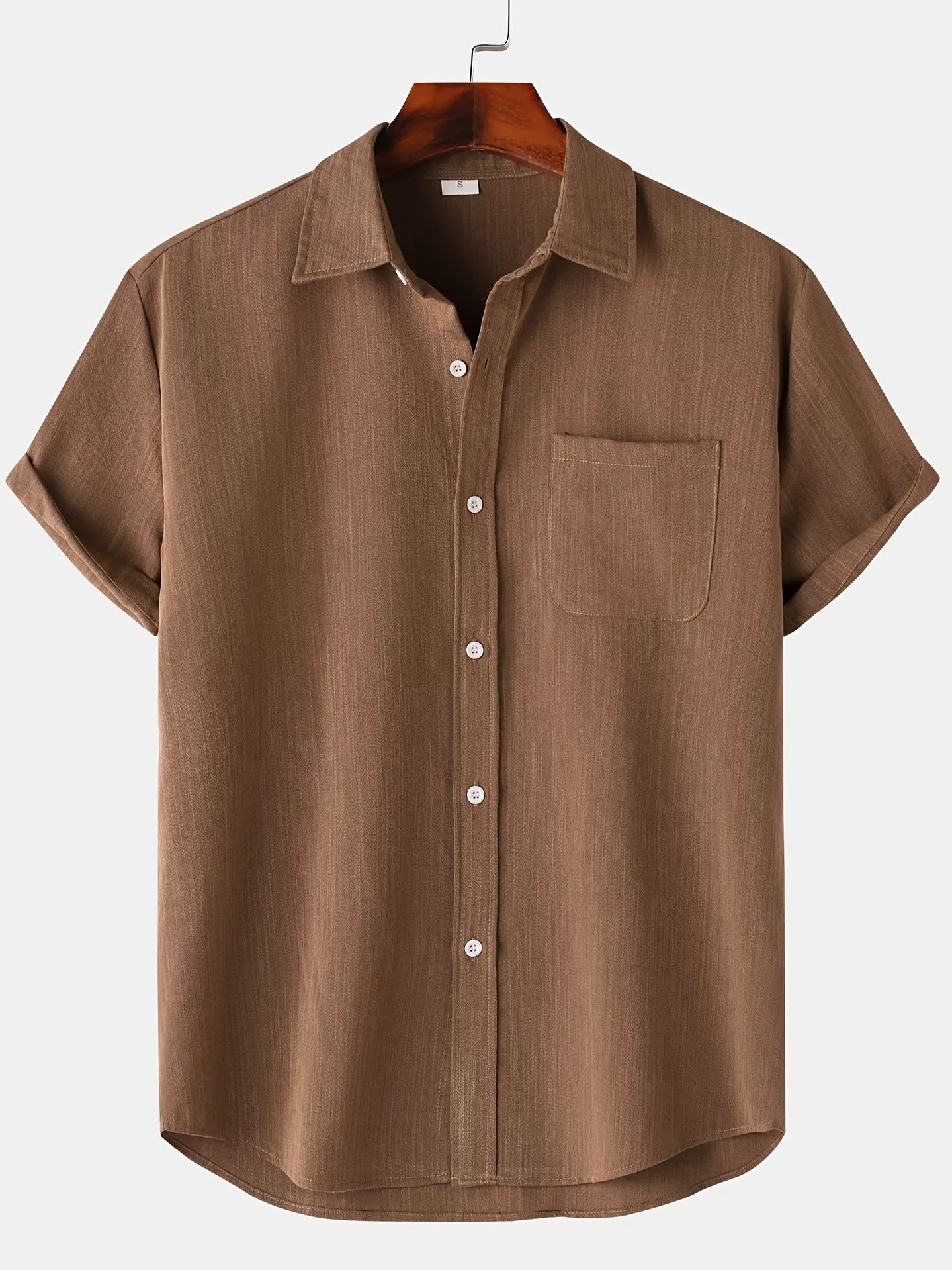 Leinenhemd - Kurzarm - Button-Up - Sommerhemd - Herrenhemden-HauteBerlin