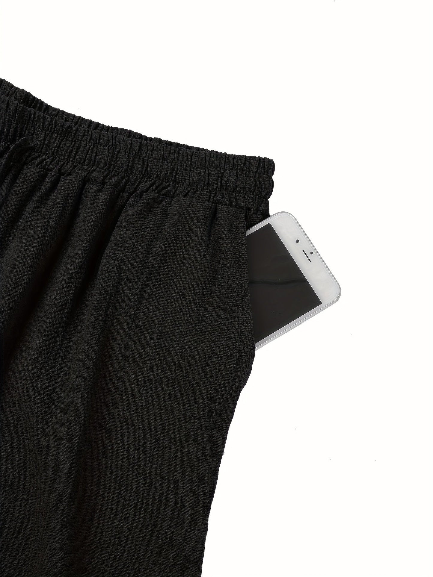 Leinenhose | Elastischer Bund | Kordelzug | Locker sitzende Hose | Herrenhose-HauteBerlin