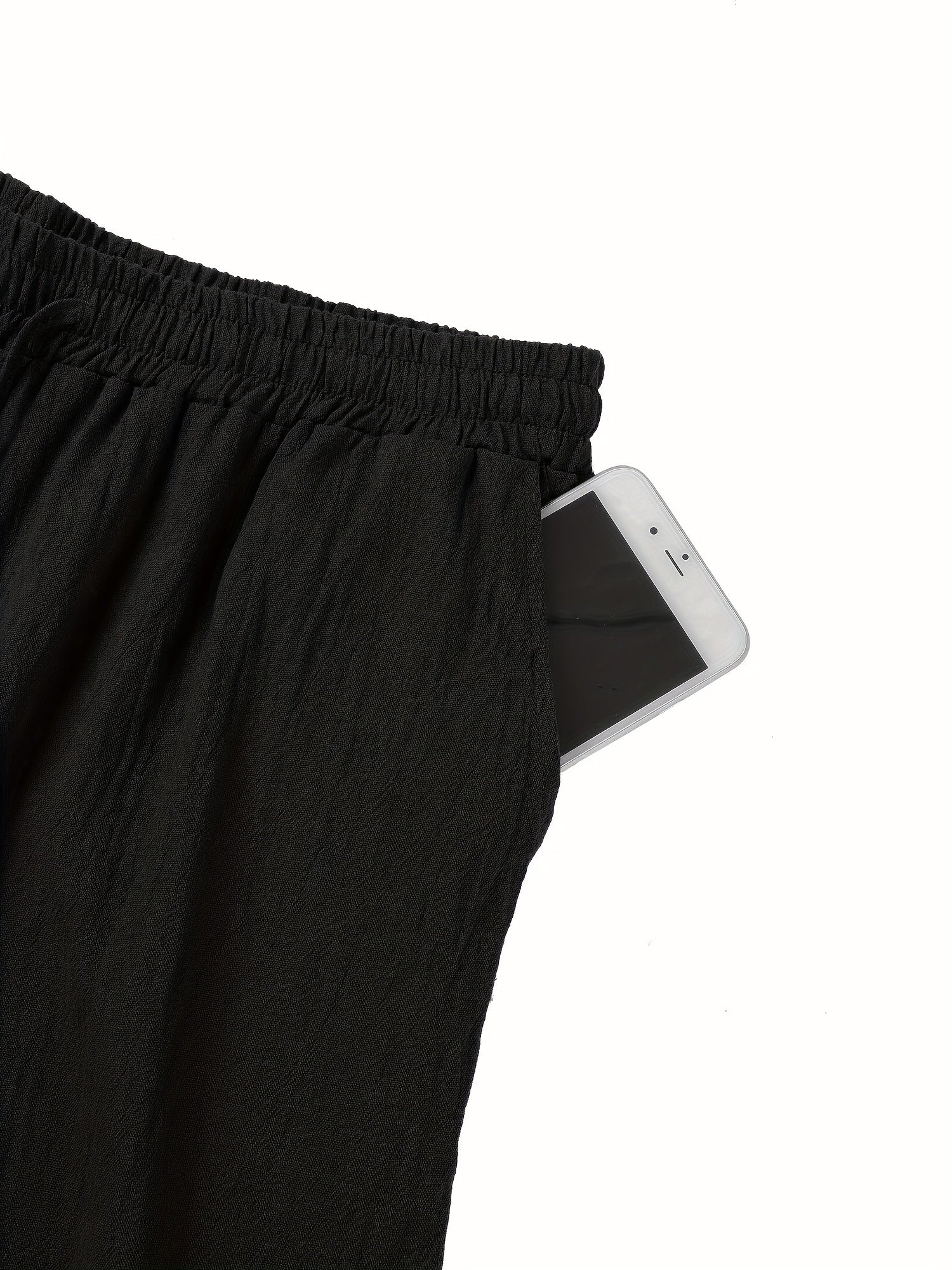 Leinenhose | Elastischer Bund | Kordelzug | Locker sitzende Hose | Herrenhose-HauteBerlin