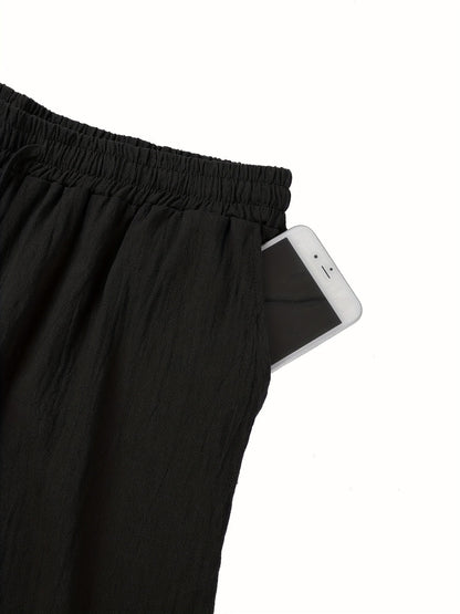 Leinenhose | Elastischer Bund | Kordelzug | Locker sitzende Hose | Herrenhose-HauteBerlin
