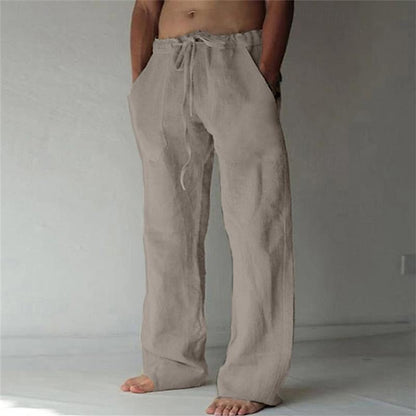 Leinenhose – Locker sitzend – Kordzug – Sommerhose – Herren-Leinenhose-HauteBerlin