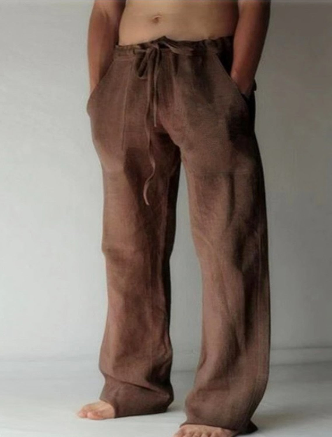Leinenhose – Locker sitzend – Kordzug – Sommerhose – Herren-Leinenhose-HauteBerlin