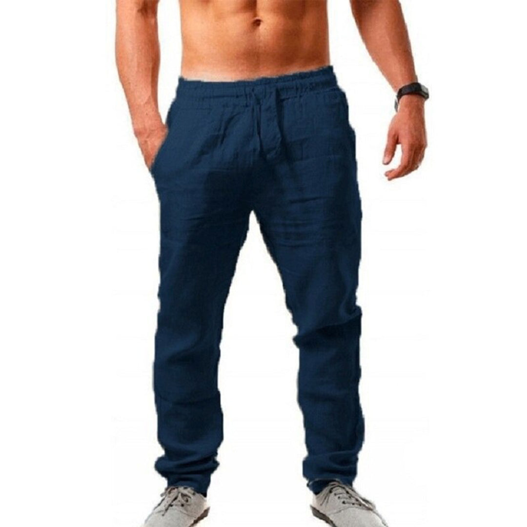 Leinenhose – Sommerhose für Männer mit elastischem Bund und lockerer Passform-HauteBerlin