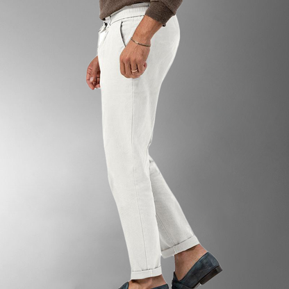 Leinenhose – atmungsaktive, schmal geschnittene Sommerhose für Herren-HauteBerlin