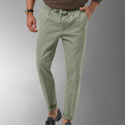Leinenhose – atmungsaktive, schmal geschnittene Sommerhose für Herren-HauteBerlin