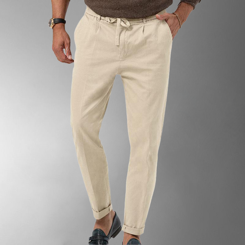 Leinenhose – atmungsaktive, schmal geschnittene Sommerhose für Herren-HauteBerlin