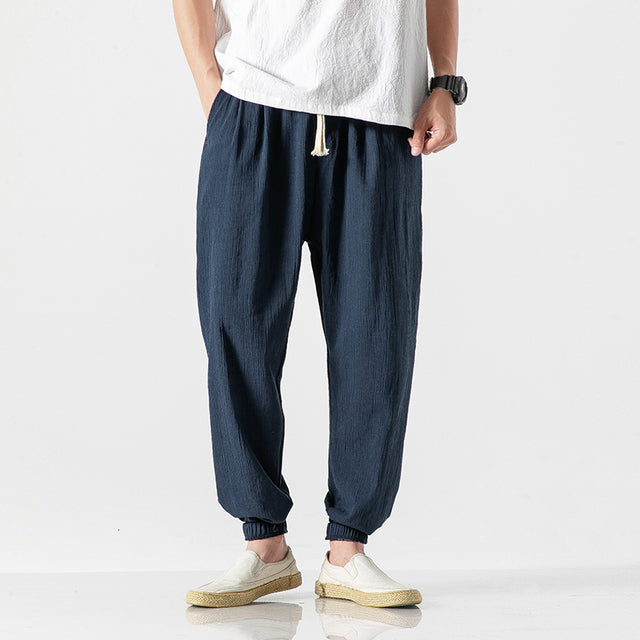 Leinenhose – leicht – Baggy – Jogginghose – Herrenhose-HauteBerlin