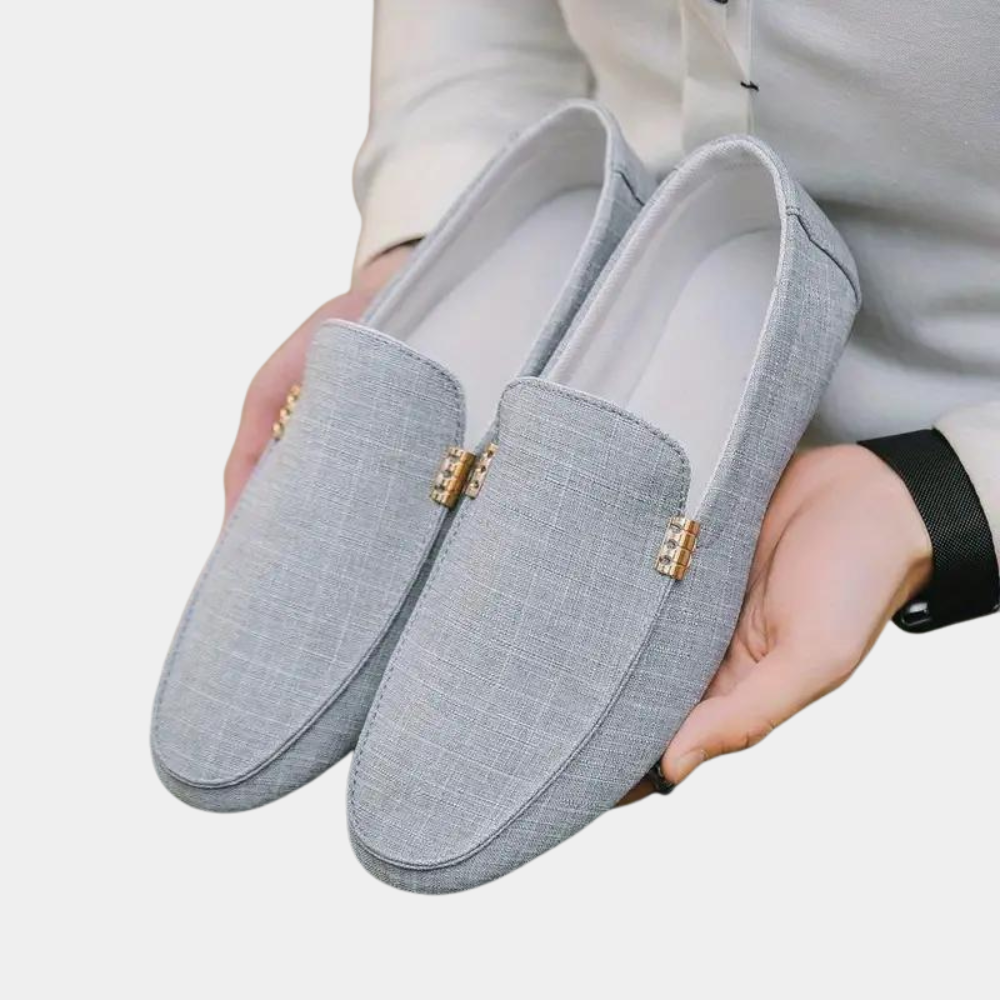 Loafer – Bequeme flache Sommerschuhe für Herren aus Canvas-HauteBerlin