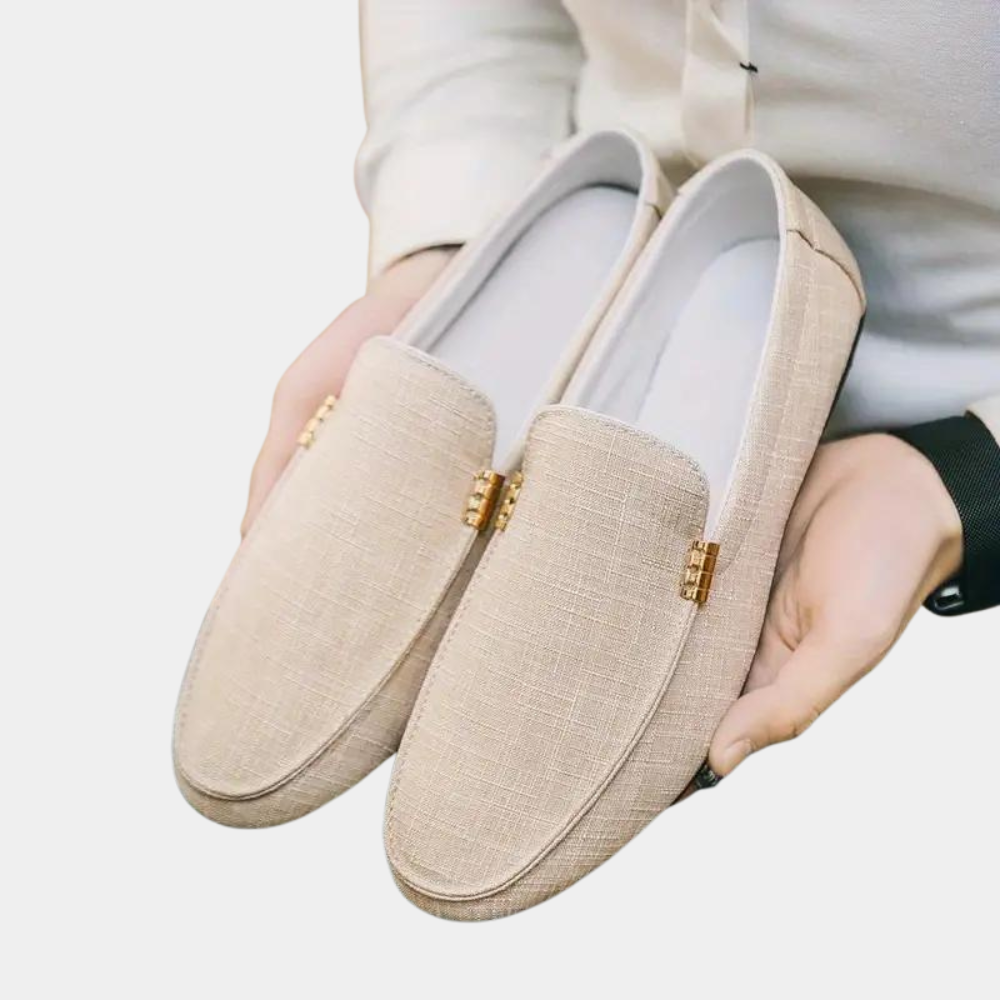 Loafer – Bequeme flache Sommerschuhe für Herren aus Canvas-HauteBerlin