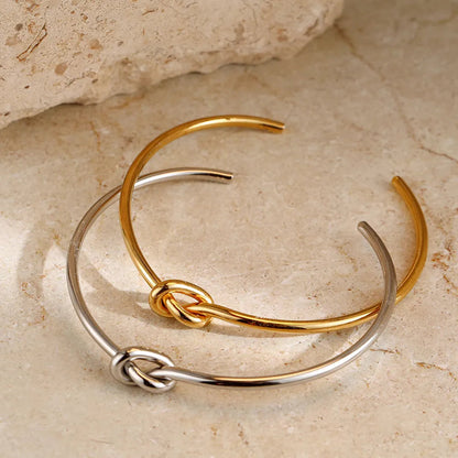 Manschettenarmband | Silber | Gold | Knotenarmband | Damenarmband-HauteBerlin