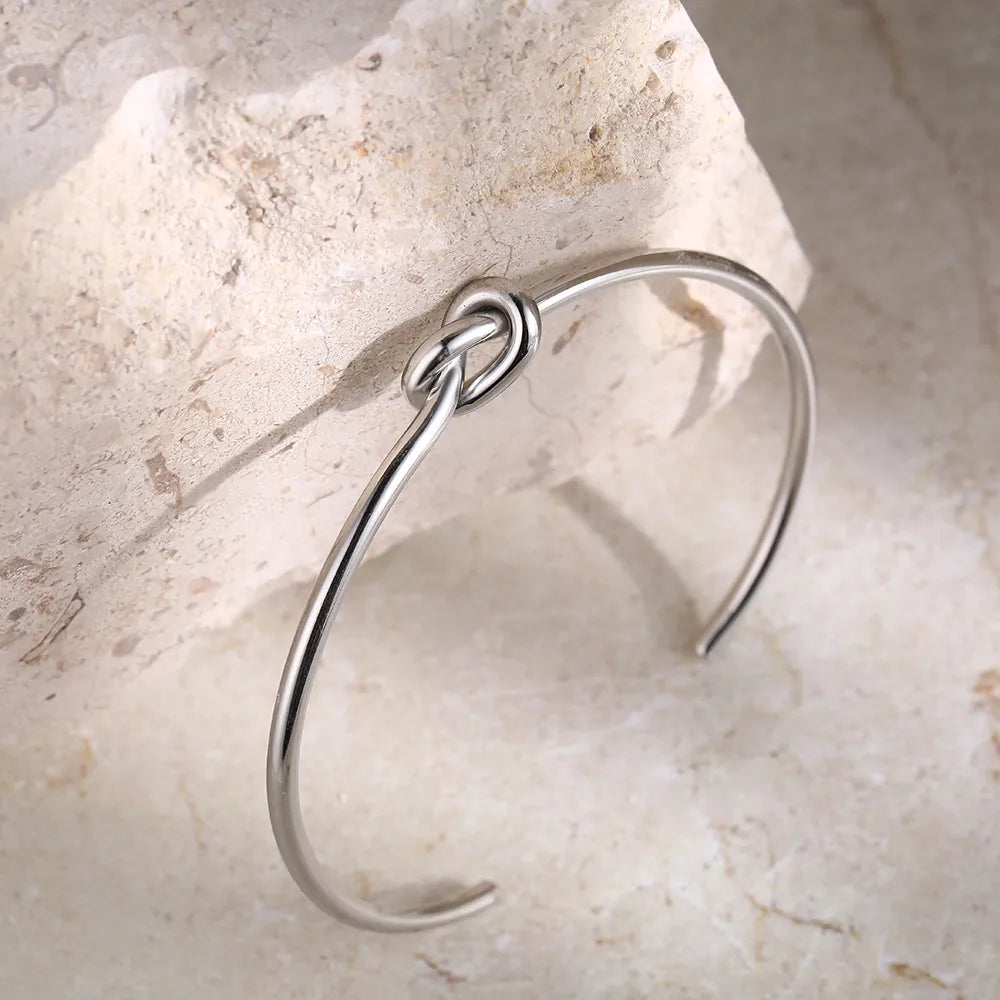 Manschettenarmband | Silber | Gold | Knotenarmband | Damenarmband-HauteBerlin