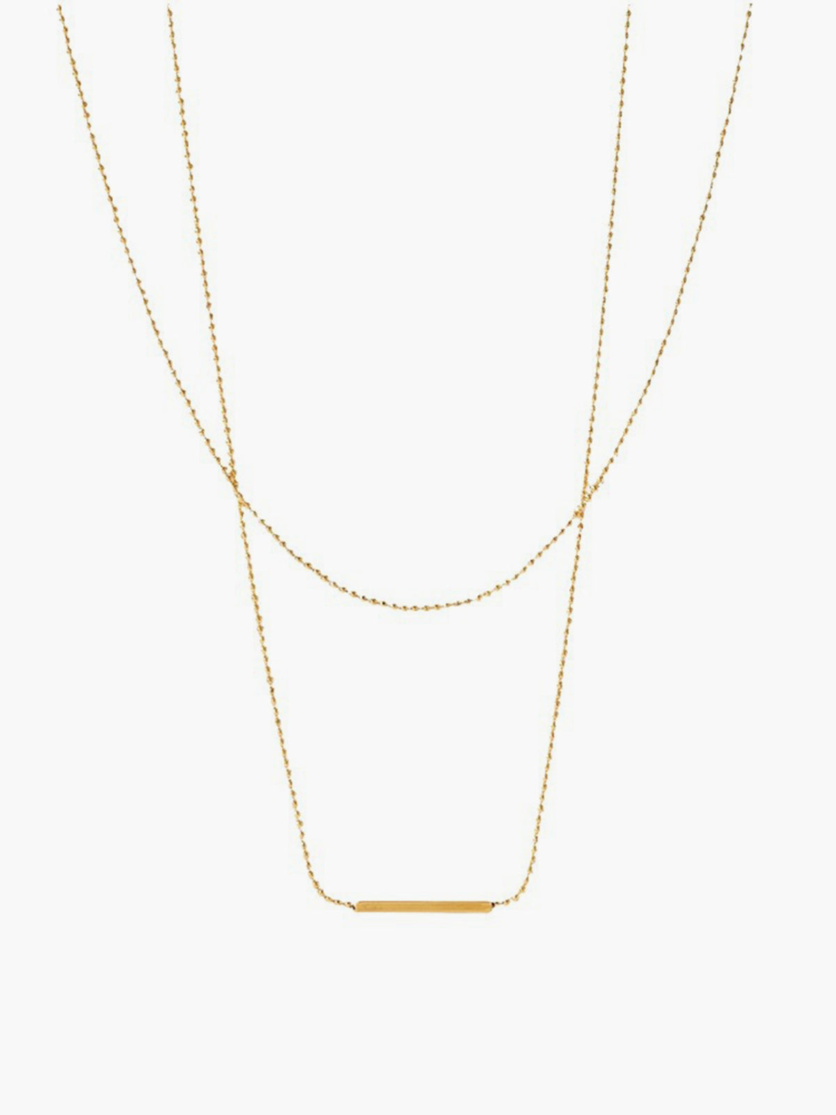 Mehrreihige Halskette – Minimalistische goldene Halskette für Frauen zum Kombinieren-HauteBerlin