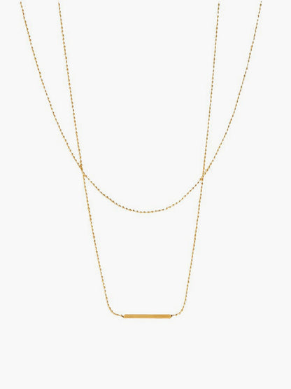 Mehrreihige Halskette – Minimalistische goldene Halskette für Frauen zum Kombinieren-HauteBerlin