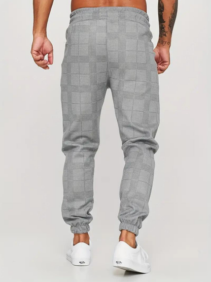 Morgan Jogger | Elastische karierte Sweatpants für Männer-HauteBerlin
