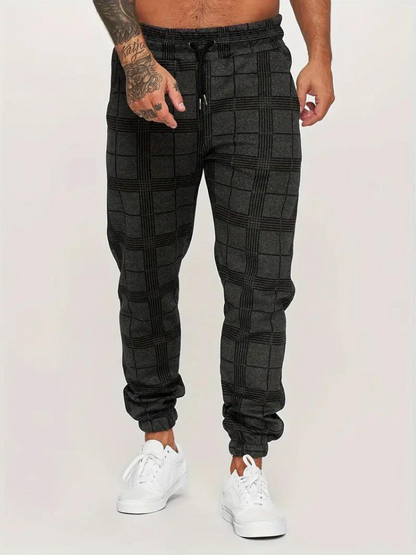 Morgan Jogger | Elastische karierte Sweatpants für Männer-HauteBerlin