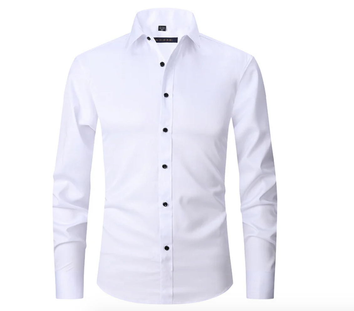 Oberhemd – Slim Fit – knitterfrei – Stretch-Hemd – Herren-Hemd mit Knöpfen-HauteBerlin