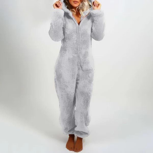 Onesie - Kapuze - Fleece - Onesie für Erwachsene - Loungewear-Leyna Moda