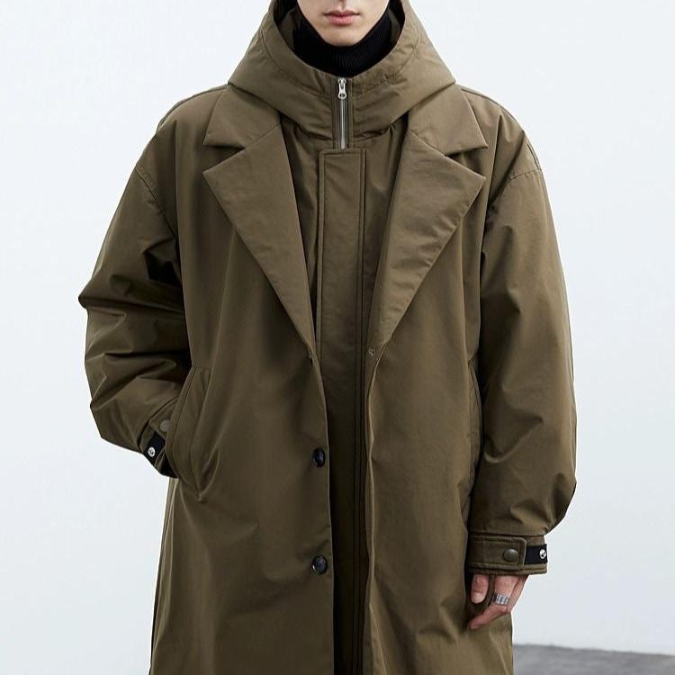 Parka-Mantel – mit Kapuze – winddicht – Oversize-Mantel – Herrenmantel-HauteBerlin