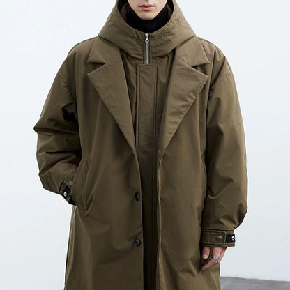 Parka-Mantel – mit Kapuze – winddicht – Oversize-Mantel – Herrenmantel-HauteBerlin