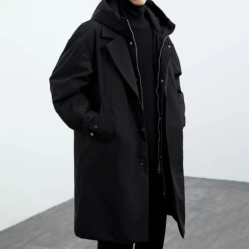 Parka-Mantel – mit Kapuze – winddicht – Oversize-Mantel – Herrenmantel-HauteBerlin