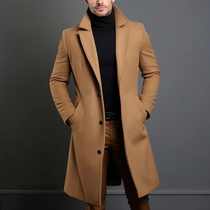 Pepin Langer Trenchcoat für Männer-HauteBerlin