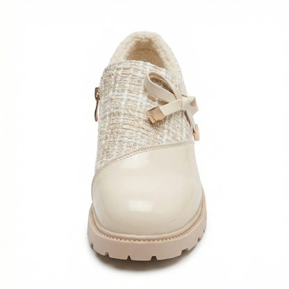 Plateau-Loafer – Profilsohle – Tweed – Klobige Loafer – Damenschuhe-HauteBerlin