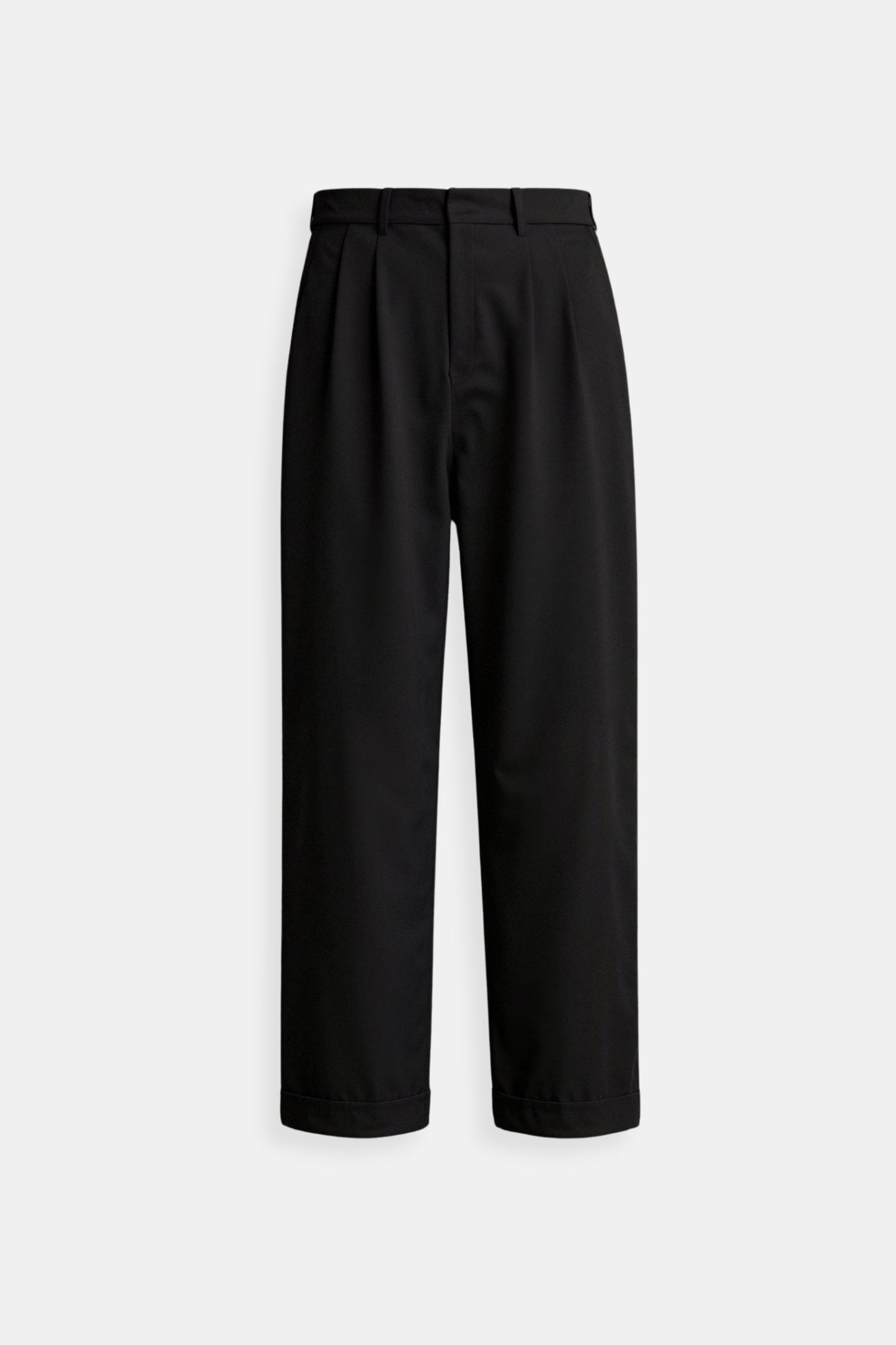 Plisseehose | Gerades Bein | Smart Casual | Hose mit Umschlag | Damenhose-HauteBerlin