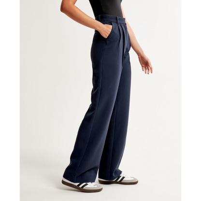Plisseehose – Stylisch – Hohe Taille – Weite Hosenbeine – Damenhose-HauteBerlin