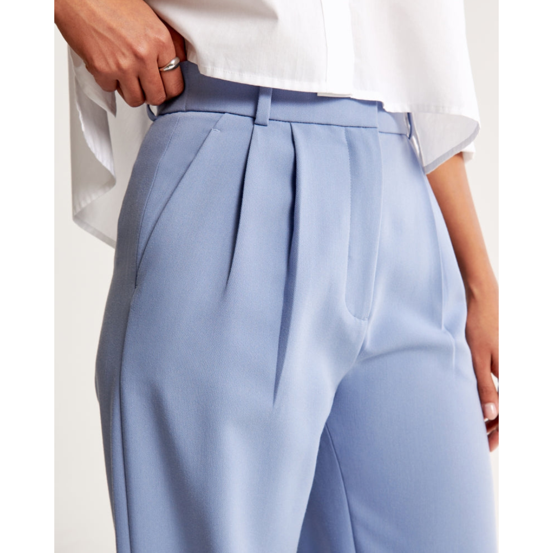 Plisseehose – Stylisch – Hohe Taille – Weite Hosenbeine – Damenhose-HauteBerlin