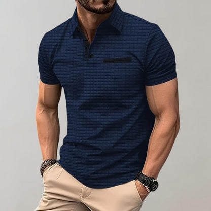 Polo-Shirt | Knopfleiste am Kragen | Brusttasche | T-Shirt mit Kragen | Polo-Shirts für Männer-HauteBerlin
