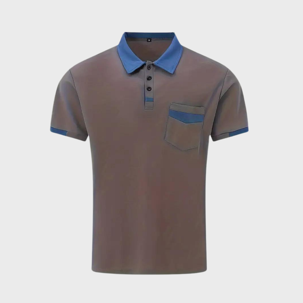 Polo-Shirt | Kurzarm | Knopfleiste | Kragen-T-Shirt | Herrenhemden-HauteBerlin