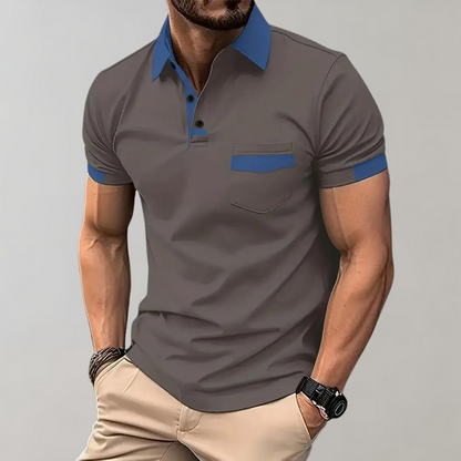 Polo-Shirt | Kurzarm | Knopfleiste | Kragen-T-Shirt | Herrenhemden-HauteBerlin