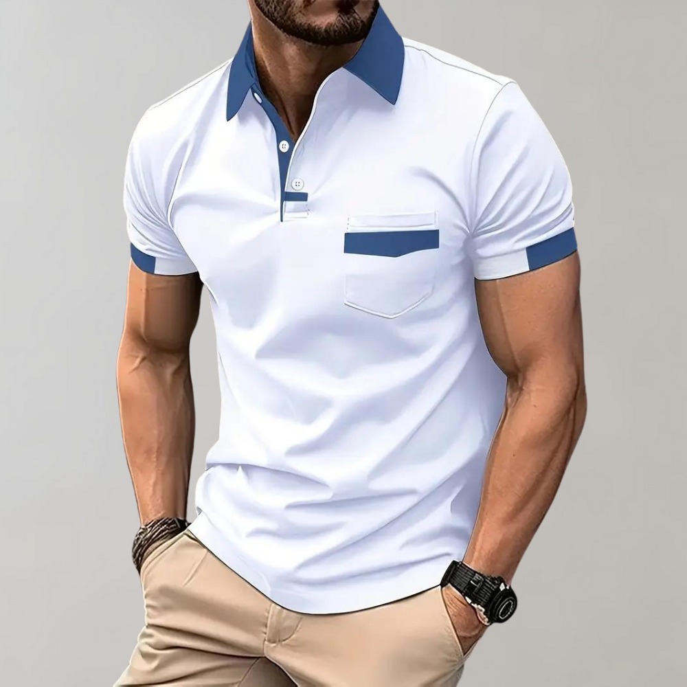 Polo-Shirt | Kurzarm | Knopfleiste | Kragen-T-Shirt | Herrenhemden-HauteBerlin