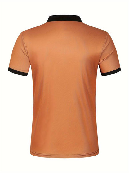 Polo T-Shirt | Gestreift | Kurzarm | Poloshirts | Herrenhemden-HauteBerlin