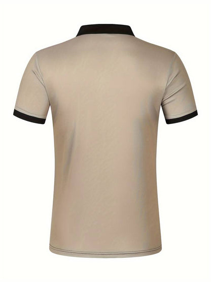Polo T-Shirt | Gestreift | Kurzarm | Poloshirts | Herrenhemden-HauteBerlin