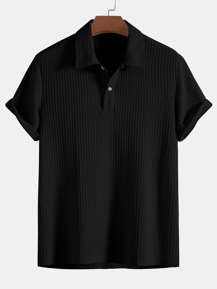 Polo-T-Shirt – Herren-T-Shirt mit Kragen, Knopfleiste und kurzen Ärmeln-HauteBerlin