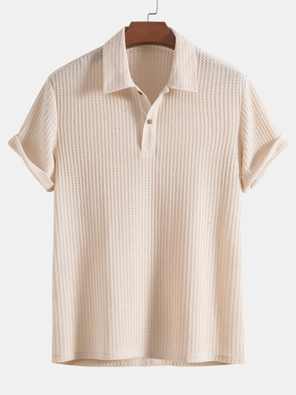 Polo-T-Shirt – Herren-T-Shirt mit Kragen, Knopfleiste und kurzen Ärmeln-HauteBerlin