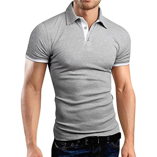 Polo T-Shirt | Kurzarm | Halsband | Polohemd | Herrenhemden-HauteBerlin