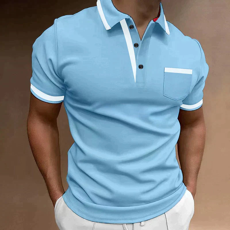 Polo T-Shirt - Kurzarm-Poloshirt mit Kragen für Männer-HauteBerlin