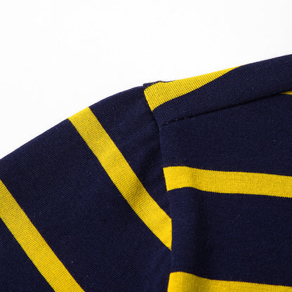 Polohemd - Gestreift - Umlegekragen - Button-Up Polo - Herrenhemden-HauteBerlin