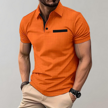 Polohemd - Herren Polohemd mit Knopfleiste für den Sommer-HauteBerlin