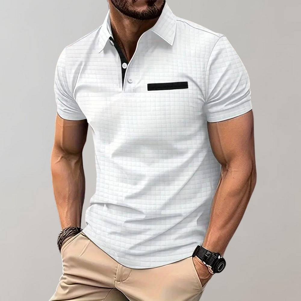 Polohemd - Herren Polohemd mit Knopfleiste für den Sommer-HauteBerlin