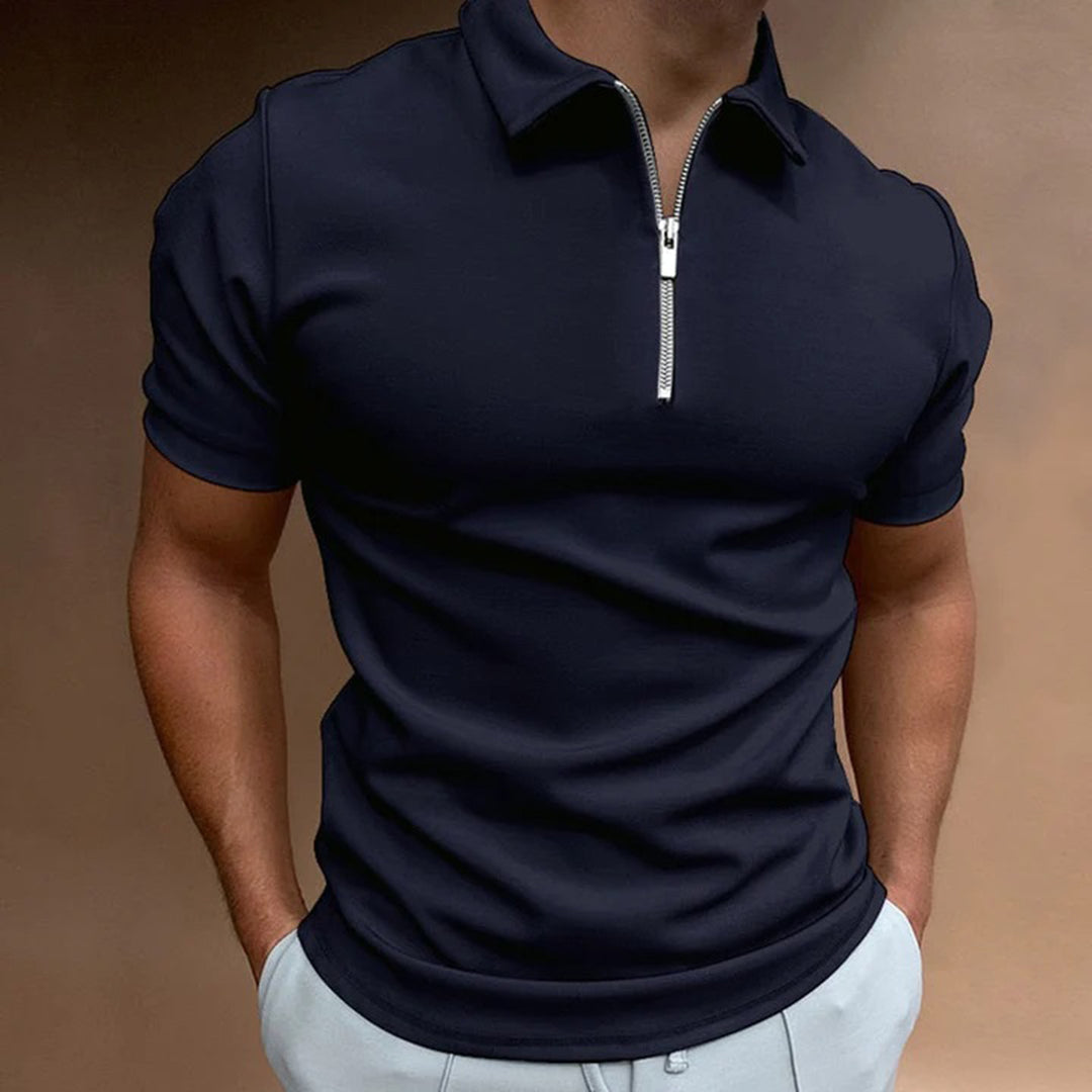 Polohemd | Quarter Zip | Collared | Polo T-Shirt | Herren T-Shirt-HauteBerlin