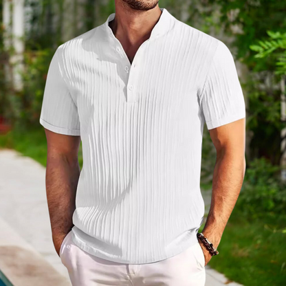 Polohemd | Viertelknopfleiste | Kurzarm | Polo-T-Shirt | Herrenhemd-HauteBerlin